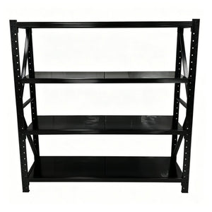 English Elm Heavy Duty Industrial Steel Garage Shelving Four Tier Adjustable Rack 8000 Lb W5635S00015