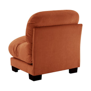 English Elm Flora Modular Armless Chenille Sofa Pleated Back Cloud Cushioning Eclectic Living Room W5656P454513