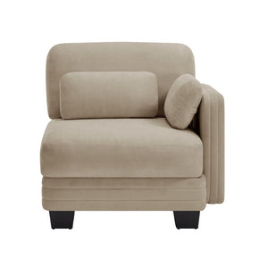 English Elm Rsf Modular Chenille Sectional Sofa with Adjustable Backrest for Open Living Rooms Camel W5656P535105