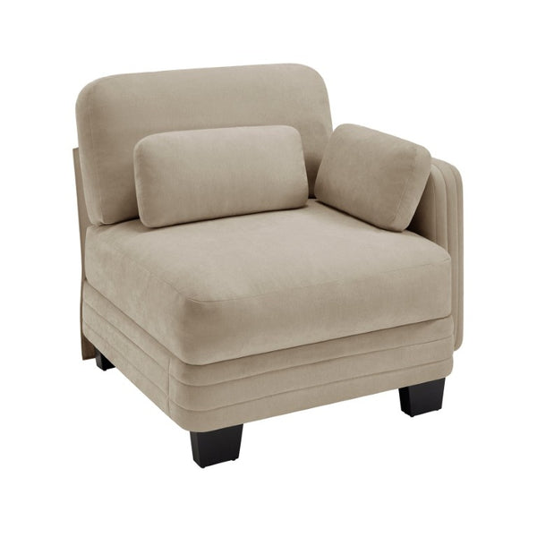 English Elm Rsf Modular Chenille Sectional Sofa with Adjustable Backrest for Open Living Rooms Camel W5656P535105
