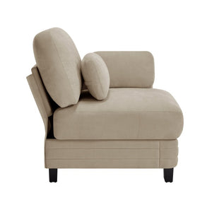 English Elm Rsf Modular Chenille Sectional Sofa with Adjustable Backrest for Open Living Rooms Camel W5656P535105