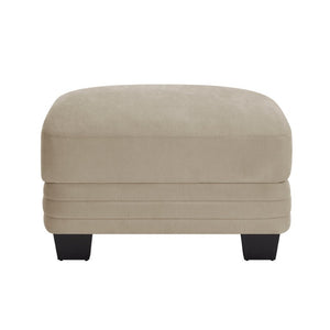 English Elm Ottoman Chenille Modular Sectional Cloud Cushion Curved Backrest Contemporary Lounge Camel W5656P535108