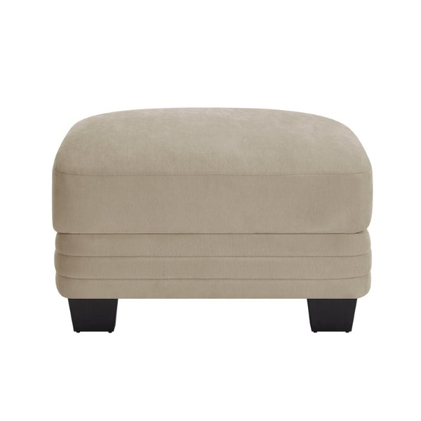 English Elm Ottoman Chenille Modular Sectional Cloud Cushion Curved Backrest Contemporary Lounge Camel W5656P535108