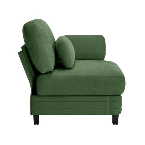 English Elm Rsf Modular Chenille Sectional Sofa with Adjustable Backrest for Open Living Rooms Green W5656P535115