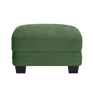 English Elm Ottoman Chenille Modular Sectional Cloud Cushion Curved Backrest Contemporary Lounge Green W5656P535123