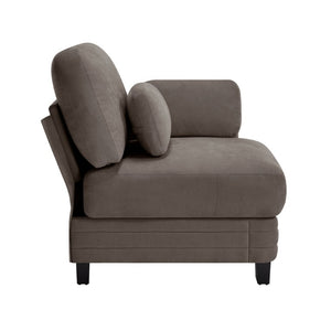 English Elm Rsf Modular Chenille Sectional Sofa with Adjustable Backrest for Open Living Rooms Brown W5656P535125