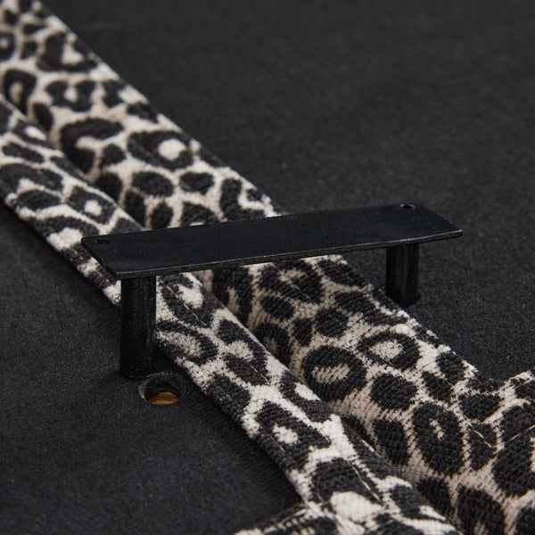 English Elm Large Modular L Shaped Sectional with Chenille Leopard Print Tassel Trim Six Seat Sofa W5656S00133