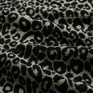 English Elm Oversized Chenille Sectional Seven Seat Modular Sofa with Leopard Print and Tassel Trim W5656S00154