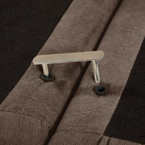 English Elm Channel Tufted U-Shape Modular Sectional Sofa in Chenille with Movable Ottomans Brown 140.1 x 62.2 x 34.6 inches W5656S00272