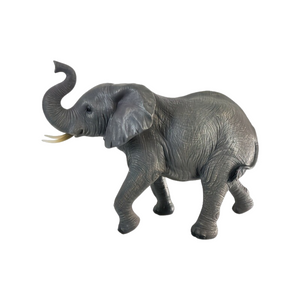 English Elm 20 Inch Resin Elephant Sculpture Raised Trunk Good Luck Garden Patio Yard Decor W5709P510841