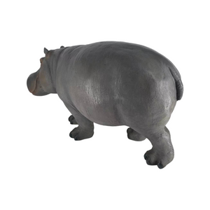 English Elm 12.6'' Resin Hippopotamus Sculpture Weatherproof Wildlife Garden Statue for Lawn Pond Patio W5709P511484