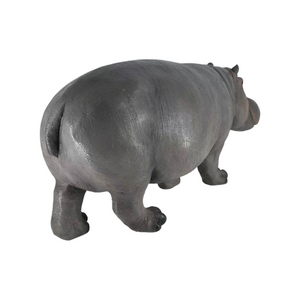 English Elm 12.6'' Resin Hippopotamus Sculpture Weatherproof Wildlife Garden Statue for Lawn Pond Patio W5709P511484