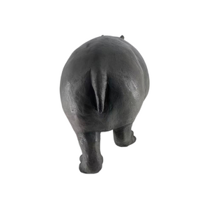 English Elm 12.6'' Resin Hippopotamus Sculpture Weatherproof Wildlife Garden Statue for Lawn Pond Patio W5709P511484