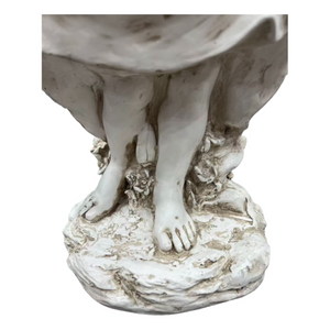 English Elm 21.06" Sleeping Cherub Resin Garden Statue Weathered Stone Finish Outdoor Yard Accent W5709P512803