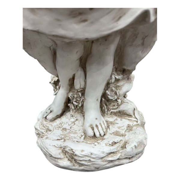 English Elm 21.06" Sleeping Cherub Resin Garden Statue Weathered Stone Finish Outdoor Yard Accent W5709P512803