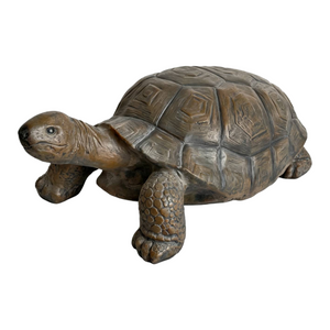 English Elm 30.51" Resin Tortoise Garden Statue Weathered Stone Finish Carved Shell Outdoor Accent W5709P519449