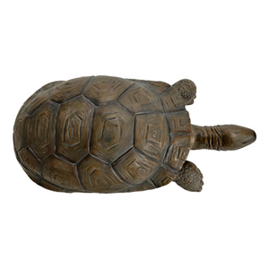 English Elm 30.51" Resin Tortoise Garden Statue Weathered Stone Finish Carved Shell Outdoor Accent W5709P519449