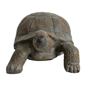 English Elm 30.51" Resin Tortoise Garden Statue Weathered Stone Finish Carved Shell Outdoor Accent W5709P519449