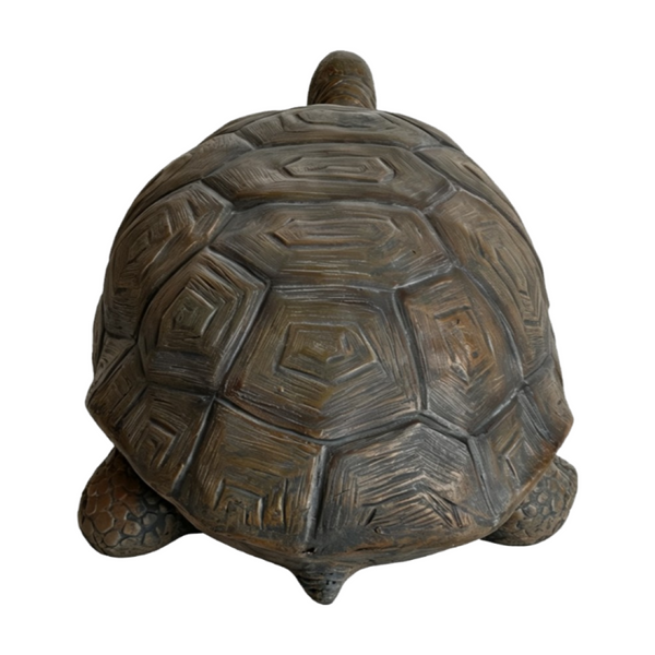 English Elm 30.51" Resin Tortoise Garden Statue Weathered Stone Finish Carved Shell Outdoor Accent W5709P519449