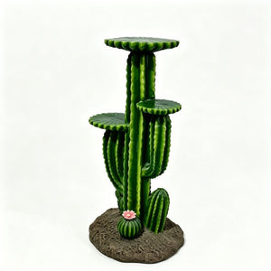 English Elm 32 Inch Resin Saguaro Cactus Plant Stand Three Tiered Shelves Weatherproof Patio Decor W5709P534928