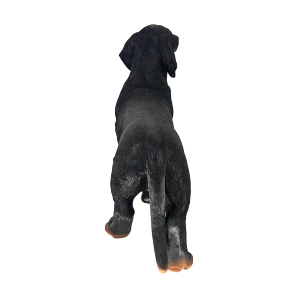 English Elm 26''Black and Tan Dachshund Resin Sculpture Hand Painted Realistic Outdoor Garden Yard Decor W5709P536521