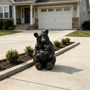 English Elm 19 Inch Mother Bear Cast Resin Garden Sculpture Lifelike Wildlife Yard Decor W5709P565659
