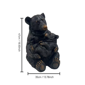 English Elm 19 Inch Mother Bear Cast Resin Garden Sculpture Lifelike Wildlife Yard Decor W5709P565659
