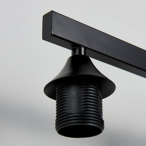 English Elm 5-Light Matte Black Vanity Fixture Frosted Cylindrical Glass Shades for Modern Bath W5735P535360