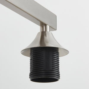 English Elm 5-Light Brushed Brass Vanity Fixture Frosted Cylinder Shades for Bathroom Mirror Wall Silver W5735P535363