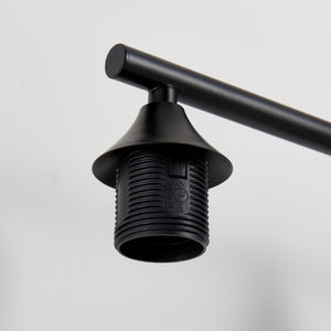 English Elm 5-Light Matte Black Vanity Bar Fixture with Cylinder Glass Shades for Wide Bathroom Mirrors W5735P539029