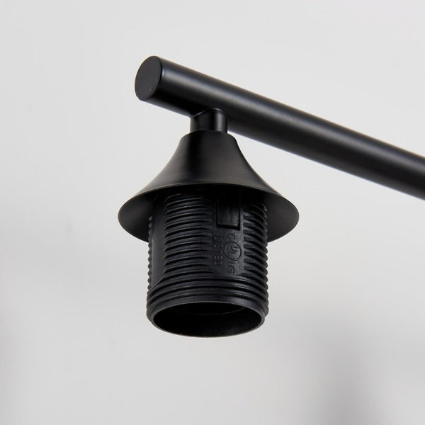 English Elm 5-Light Matte Black Vanity Bar Fixture with Cylinder Glass Shades for Wide Bathroom Mirrors W5735P539029