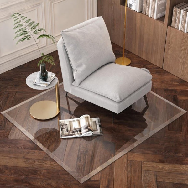 English Elm Tempered Glass Chair Mat with Polished Beveled Edge for Carpet or Hard Floors W5765P515806