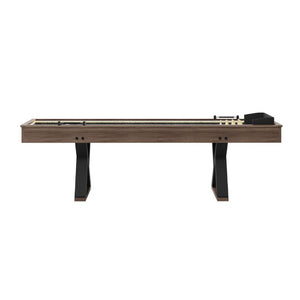 English Elm 9Ft Shuffleboard Bowling Combo Table with LED Rail MDF Wood Grain Game Room W5767P479260
