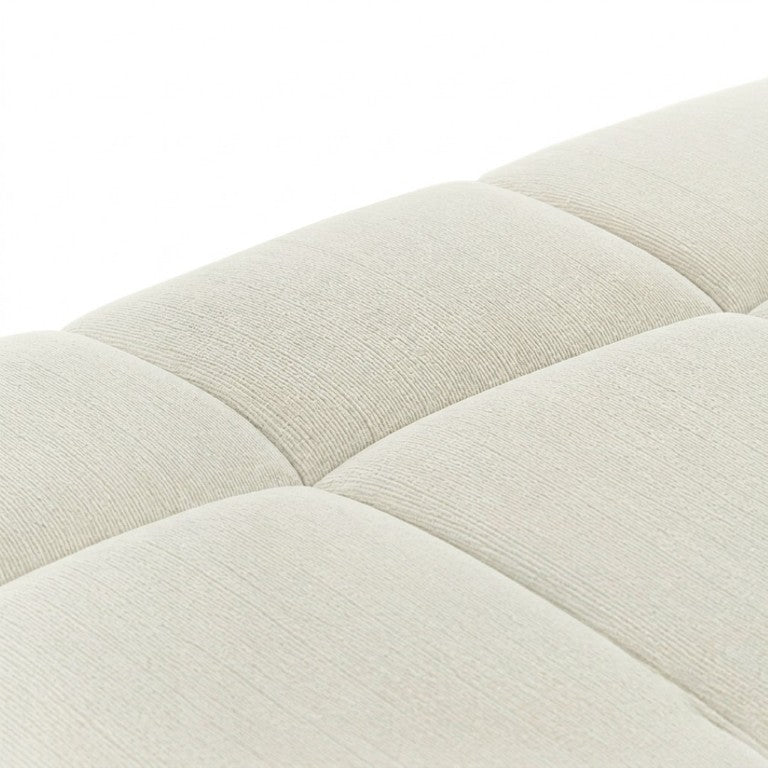 English Elm Queen Upholstered Platform Bed Square Tufted Polyester Surround No Box Spring Needed W5767P510237