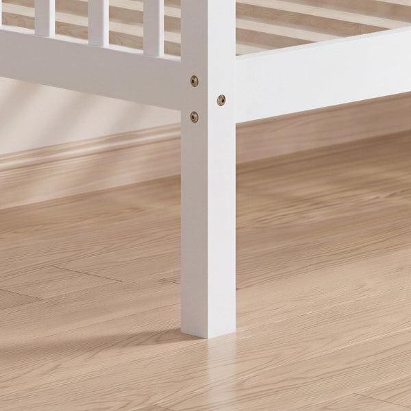 English Elm Twin Solid Pine Daybed with Three Sided Vertical Guardrails for Safe Restful Sleep W5767P515220