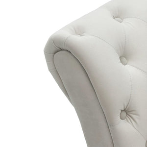 English Elm Fx-P31-Cw Chesterfield Sofa Button Tufted Three Seat Couch with Rolled Arms Solid Wood Legs W576P531269