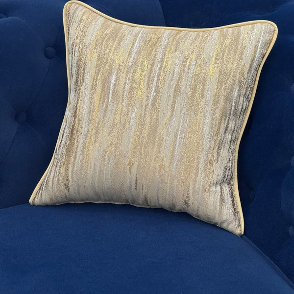 English Elm Fx-P31-Rb Chesterfield Velvet Sofa Tufted Rolled Arms Glam Gold Legs Living Room W576P531293