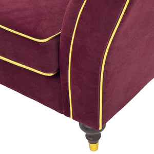 English Elm Fx-P32-Wr Chesterfield Sofa Tufted Three Seat Rolled Arm Upholstered Living Room Couch W576P543613
