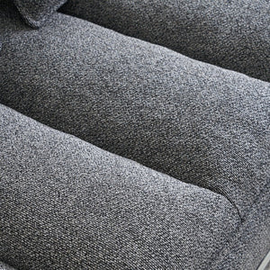 English Elm 52.36 Inch Modular Linen Cloud Loveseat with Steel Base for Modern Living Rooms Dark Grey W579P537787
