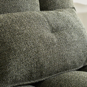 English Elm 52.36 Inch Modular Linen Cloud Loveseat with Steel Base for Modern Living Rooms Green W579P537789
