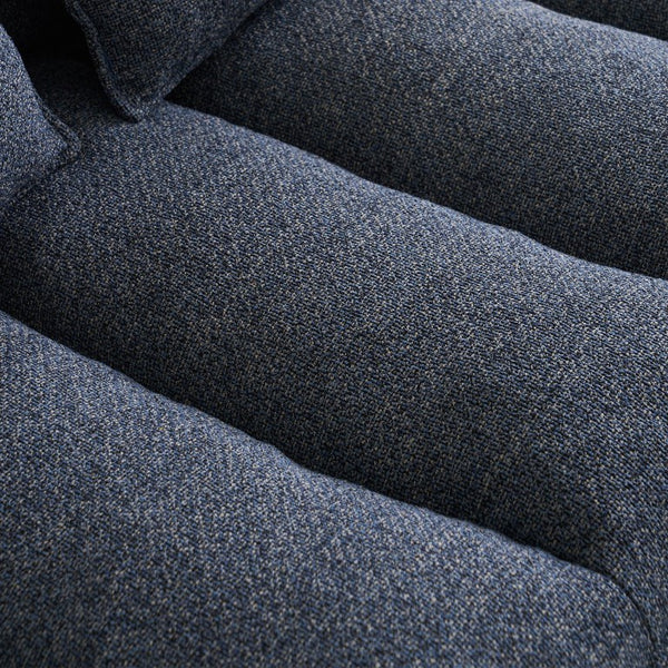 English Elm 52.36 Inch Modular Linen Cloud Loveseat with Steel Base for Modern Living Rooms Blue W579P537791