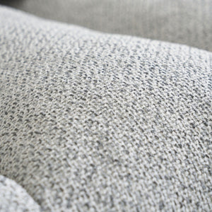 English Elm 52.36 Inch Modular Linen Cloud Loveseat with Steel Base for Modern Living Rooms Light Grey W579P537793