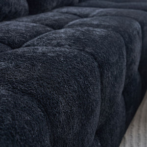 English Elm Modern Chenille L-shaped Sectional with Built-in Charging Pad and Reversible Chaise W579S00060