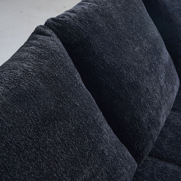 English Elm Modern Chenille L-shaped Sectional with Built-in Charging Pad and Reversible Chaise W579S00060