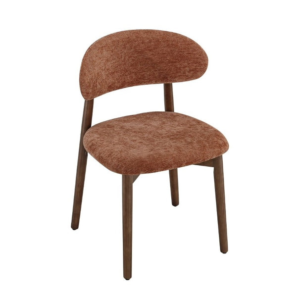 English Elm Set of 4 Solid Wood Farmhouse Dining Chairs Upholstered Cushion Ergonomic Back Brown W5815P509406