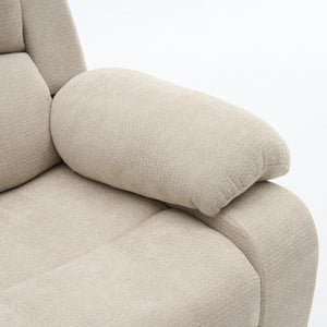 English Elm Manual Recliner Chenille Upholstered Lounge Chair 400Lb Capacity for Compact Living Spaces W5870P518768