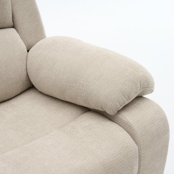 English Elm Manual Recliner Chenille Upholstered Lounge Chair 400Lb Capacity for Compact Living Spaces W5870P518768