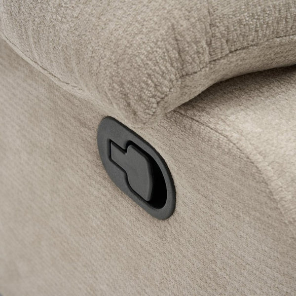 English Elm Manual Recliner Chenille Upholstered Lounge Chair 400Lb Capacity for Compact Living Spaces W5870P518768