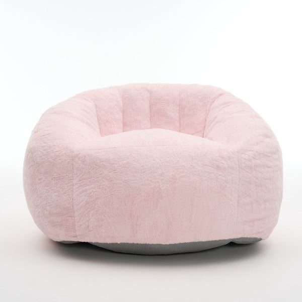 English Elm High-Density Foam Pumpkin Bean Bag Chair Corduroy Velvet Floor Seat Living Room W5870P523892