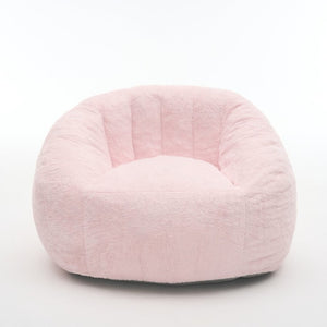 English Elm High-Density Foam Pumpkin Bean Bag Chair Corduroy Velvet Floor Seat Living Room W5870P523892